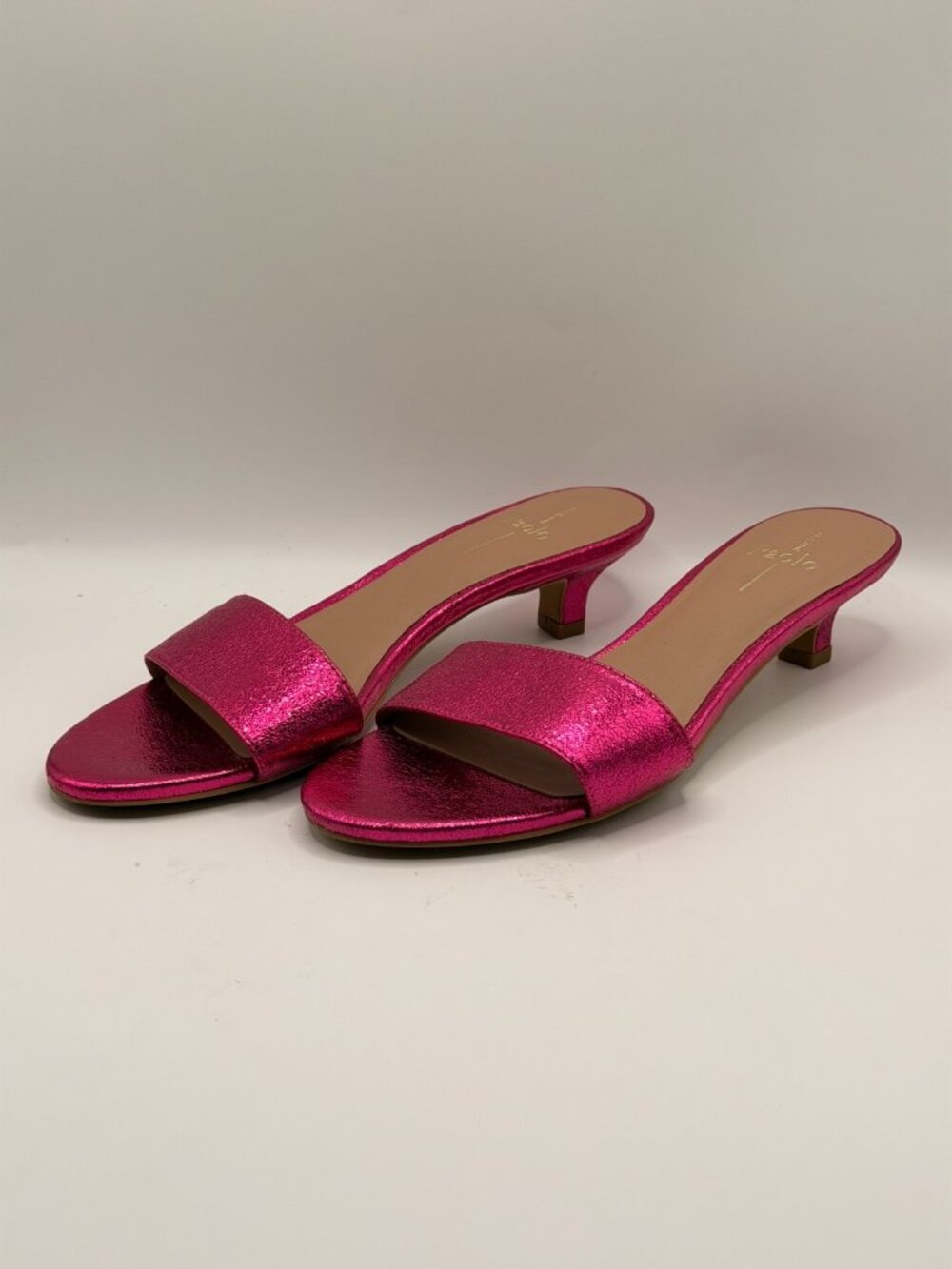 LINEA PAOLO Womens Ilia Kitten Heel Sandal In Pink Sz 8 M